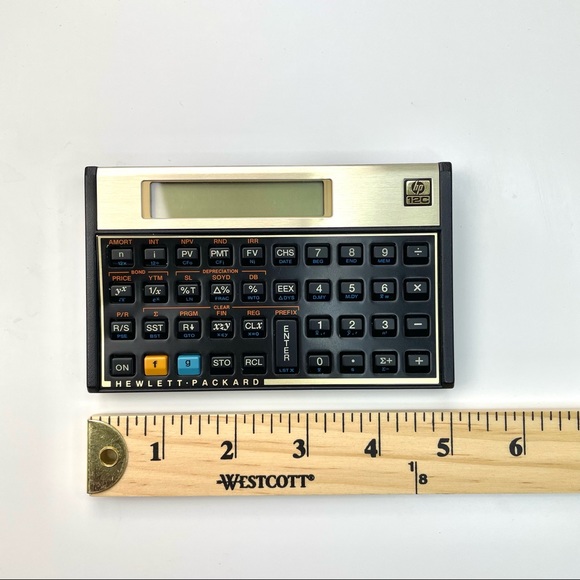 1982 Hewlett-Packard HP-12C Financial Calculator with Manual - Picture 13 of 16